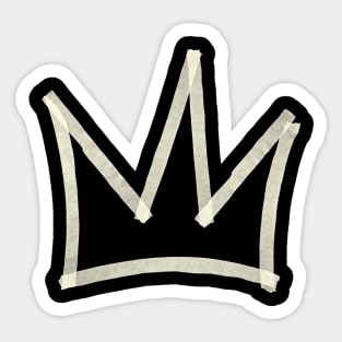 Paper Tape Crown Basquiat Sticker